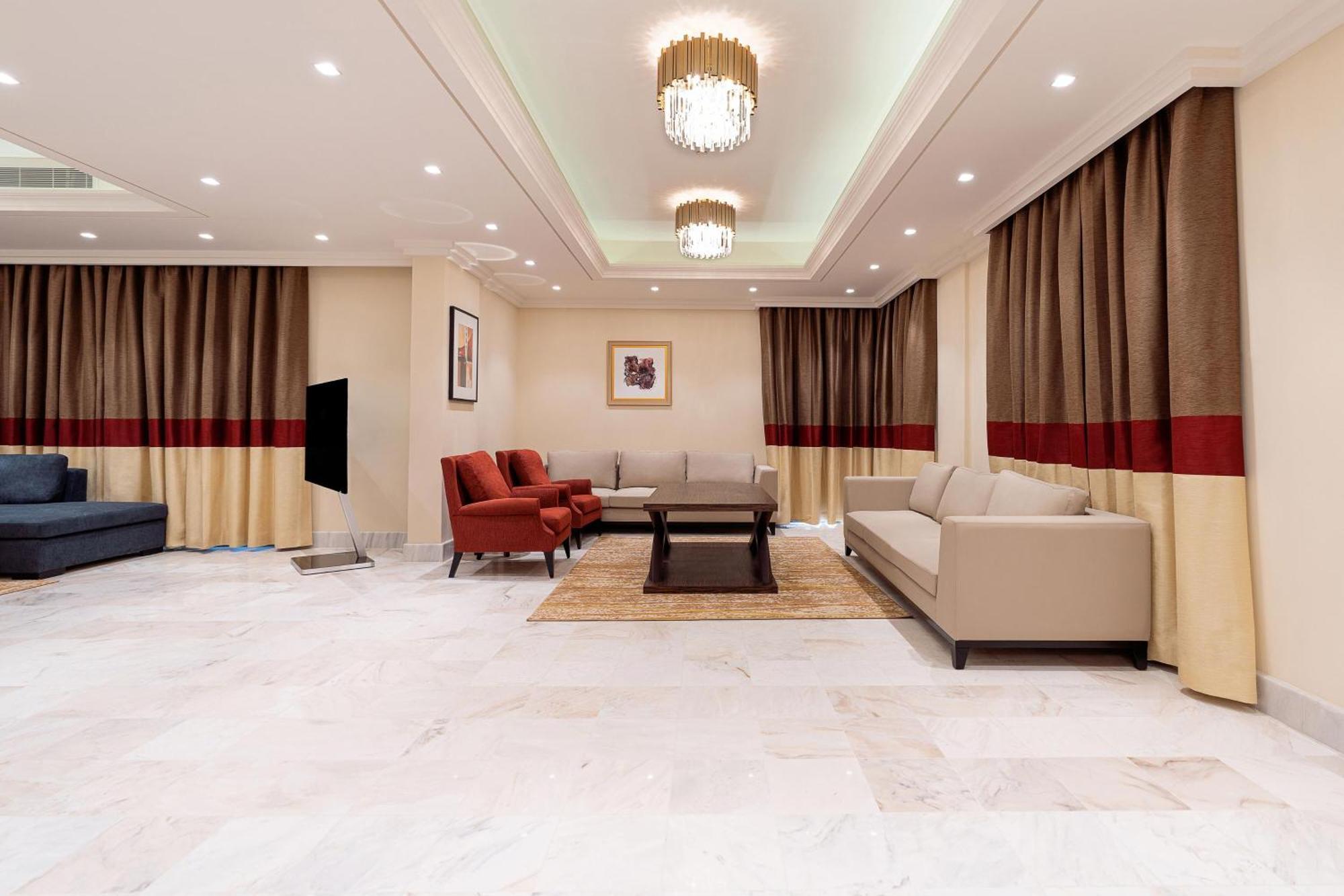 เชอราตัน เจดดาห์ โฮเต็ล Hotel ภายนอก รูปภาพ A 3D rendering of a living room